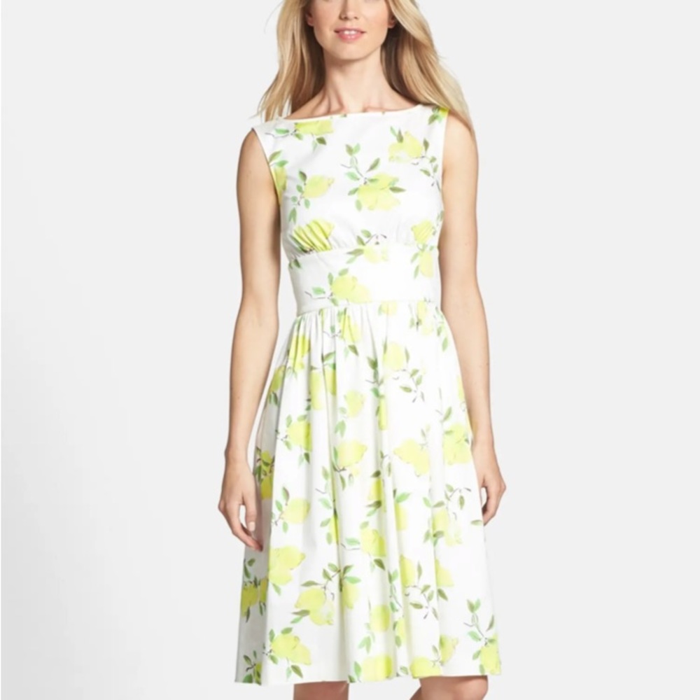 Kate Spade lyric' print stretch fit & flare dress